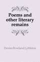 Poems and other literary remains, Davies Rowland Lyttleton 