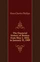 The financial history of Boston from May 1, 1822, to January 31, 1909, Huse Charles Phillips 