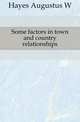 Some factors in town and country relationships, Hayes Augustus W 