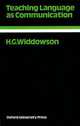 Teaching Language As Communication, H. G. Widdowson 