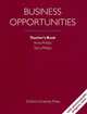 Business Opportunities: Teacher's Book, Anna Phillips 