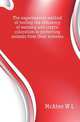 The experimental method of testing the efficiency of warning and cryptic coloration in protecting animals from their enemies, McAtee W L 
