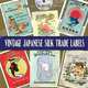Vintage Japanese Silk Trade Labels: Includes CD-ROM, Dover 