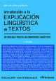 Explicacion Liguistica De Textos Libro, 