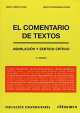 El Comentario De Textos Libro, 