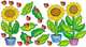 Sunflowers Bulletin Board Set (63 pieces), 