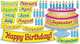 Happy Birthday! Bulletin Board (51 pieces), Scholastic 