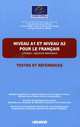 Niveau A1/A2 Pour Le Francais / Textes Et References Livre, 