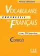 Vocabulaire Progressif Du Francais Debutant Corriges, Claire Miquel 