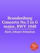 Брандербургский концерт №.3 соль мажор, BWV 1048. Brandenburg Concerto No.3 in G major, BWV 1048 by Johann Sebastian Bach, Бах Иоганн Себастьян 