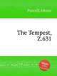 Буря, Z.631. The Tempest, Z.631 by Purcell, Henry, Пёрселл Генри 