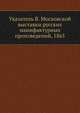 Указатель В. Московской выставки русских манифактурных произведений, 1865, 