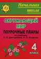 Окружающий мир. 4 кл. Поурочные планы по уч. Н. Я. Дмитриевой, А. Н. Казакова. (программа Л. В. Занкова)., Елизарова Е.М. 