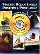 Vintage Ocean Liners Posters and Postcards CD-ROM and Book, Grafton Carol Belanger 