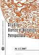 Studia slavica et balcanica petropolitana / Петербургские славянские и балканские исследования. №1/2, 2007, 