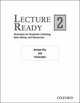 Lecture Ready 2. Answer Key, Peg Sarosy, Kathy Sherak 