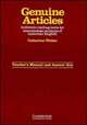 Genuine Articles. Teacher's Manual, Catherine Walter 