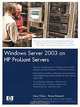 Windows Server 2003 on HP ProLiant Servers, Gary Olsen, Bruce Howard 