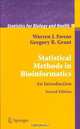 Statistical Methods in Bioinformatics: An Introduction, Warren J. Ewens, Gregory R. Grant 