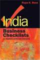 India Business Checklists: An Essential Guide to Doing Business, Rupa Bose 
