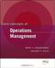 Core Concepts of Operations Management, Mark A. Vonderembse 