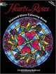 Hearts and Roses Stained Glass Coloring Book, Carol Foldvary-Anderson 