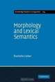 Morphology and Lexical Semantics, Rochelle Lieber 