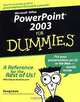 PowerPoint 2003 for Dummies, Doug Lowe 