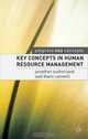 Key Concepts in Human Resource Management, Jonathan Sutherland, Diane Canwell 