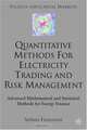 Quantitative Methods for Electrictity Trading and Risk Management: Advanced Mathematical and Statistical Methods for Energy Finance (Finance and Capital Markets), Stefano Fiorenzani 