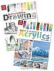 Quick & Clever Drawing and Acrylic Paint Techniques with Mike Sanders Books Bundle, Mike Sanders 