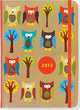 2013 Owls Compact Engagement Calendar (16-month Weekly Planner), Peter Pauper Press 