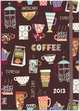 2013 Cafe Compact Engagement Calendar (16-month Weekly Planner), Peter Pauper Press 