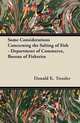 Some Considerations Concerning the Salting of Fish - Department of Commerce, Bureau of Fisheries, Donald K. Tressler 