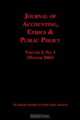 Journal Of Accounting, Ethics & Public Policy No. 1 Winter 2003, Robert McGee 