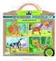 green start wooden puzzles: animal patterns - Earth Friendly Puzzles with Handy carry & storage case, 