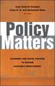 Policy Matters: Economic and Social Policies to Sustain Equitable Development, 