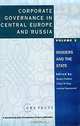 Corporate Governance in Central Europe and Russia: Insiders and the State (WORLD BANK/CEU PRIVATIZATION PROJECT), Roman Frydman, Cheryl W. Gray, Andrzej Rapaczynski, Cheryl Williamson Gray, Central European University 