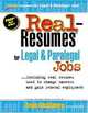 Real Resumes for Legal and Paralegal Jobs (Real-Resumes Series), 