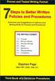 7 Steps to Better Written Policies and Procedures, Stephen Page 