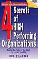 4 Secrets of High Performing Organizations: Beyond the Flavor of the Month to Lasting Results, Bud Bilanich 
