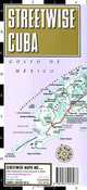 Streetwise Cuba Map - Laminated, Pocket Size Country Road Map of Cuba, 