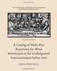 The History and Literature of the Wind Band and Wind Ensemble: A Catalog of Multi-Part Repertoire for Wind Instruments or for Undesignated Instrumentation before 1600 (Volume 6), Dr David Whitwell 
