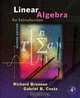 Linear Algebra: An Introduction, Richard Bronson 
