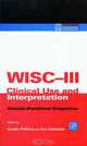 WISC-III Clinical Use and Interpretation, Aurelio Prifitera 