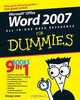 Word 2007 All–in–One Desk Reference For Dummies®, Doug Lowe 