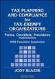 Tax Planning and Compliance for Tax–Exempt Organizations, 2008 Cumulative Supplement, Jody Blazek 