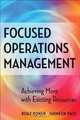 Focused Operations Management, Boaz Ronen 