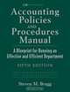 Accounting Policies and Procedures Manual, Steven M. Bragg 