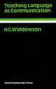 Oxford Applied Linguistics. Teaching Language As Communication, Widdowson H.G. 